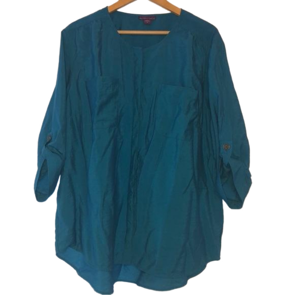 Beverly Drive blue Top size 2X GUC
